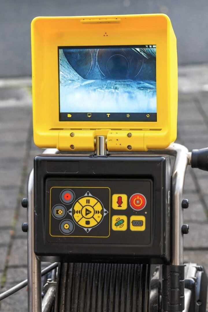 Caméra d’inspection vidéo pour canalisations avec écran de contrôle dans l'Essonne