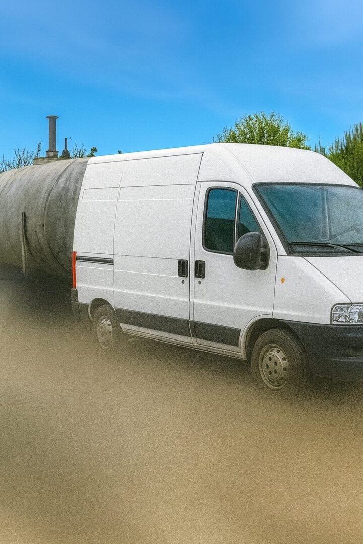 Transport d’une cuve à fioul en Essonne, sur remorque spécialisée – intervention professionnelle sécurisée.