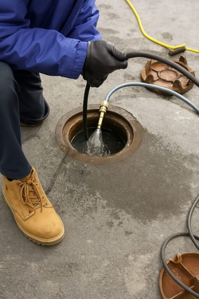 Débouchage de canalisation à Étampes (91150) par hydrocurage haute pression