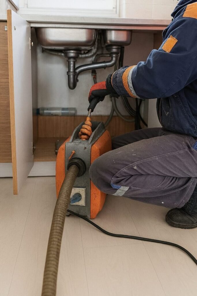 Débouchage de canalisation à Boussy-Saint-Antoine par un technicien en assainissement