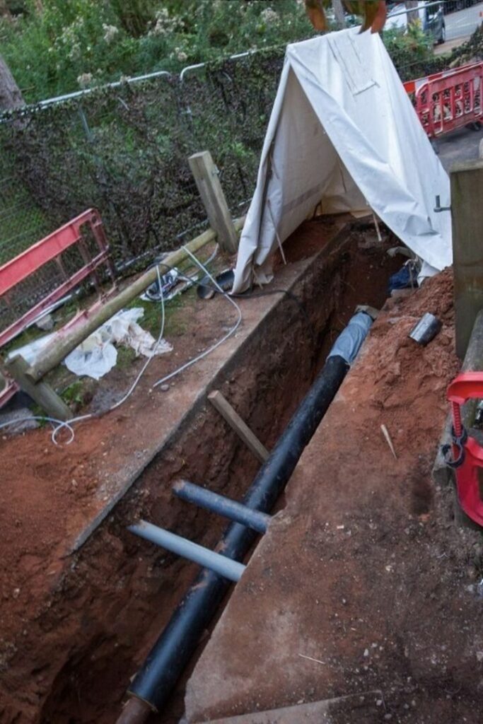 Assainissement Bondoufle Travaux de raccordement à l’égout  avec pose de canalisations