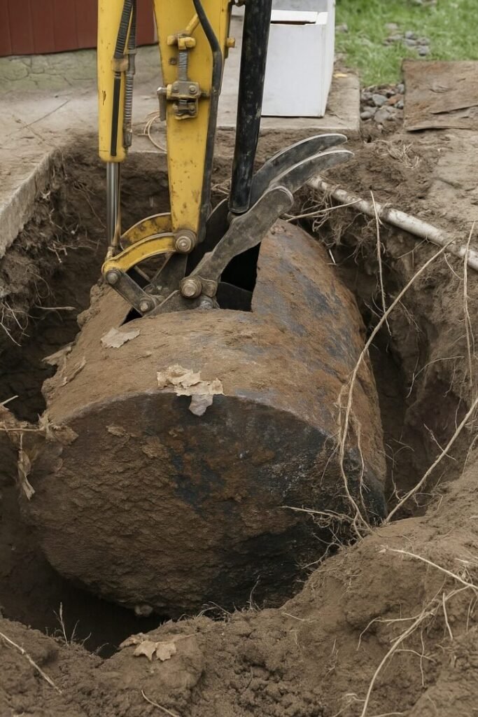 Neutralisation et enlèvement de cuve à fioul à Évry-Courcouronnes