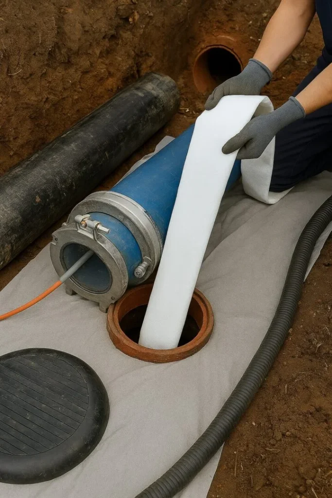 Chemisage de canalisation à Draveil sans tranchée pour réparation durable