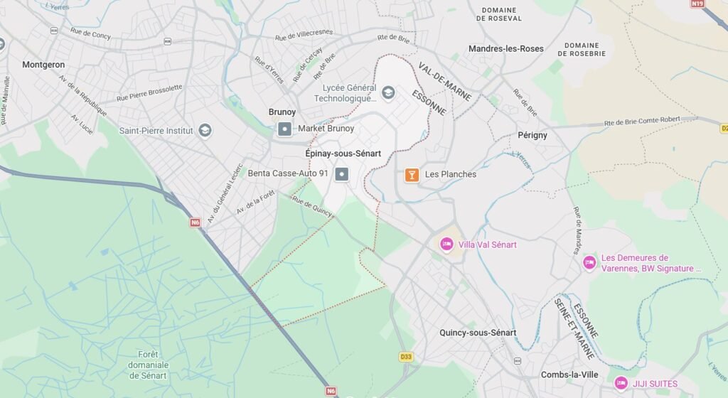 Localisation service assainissement Épinay-sous-Sénart 91860