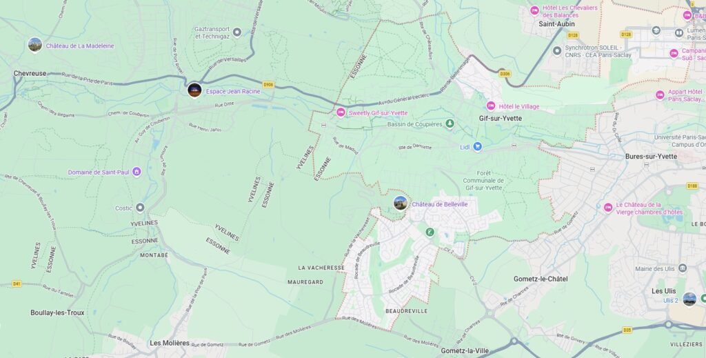 Localisation assainissement Gif-sur-Yvette 91190 sur Google Maps