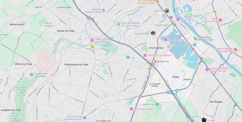 Localisation service assainissement Grigny (91350) sur Google Maps Essonne (91)
