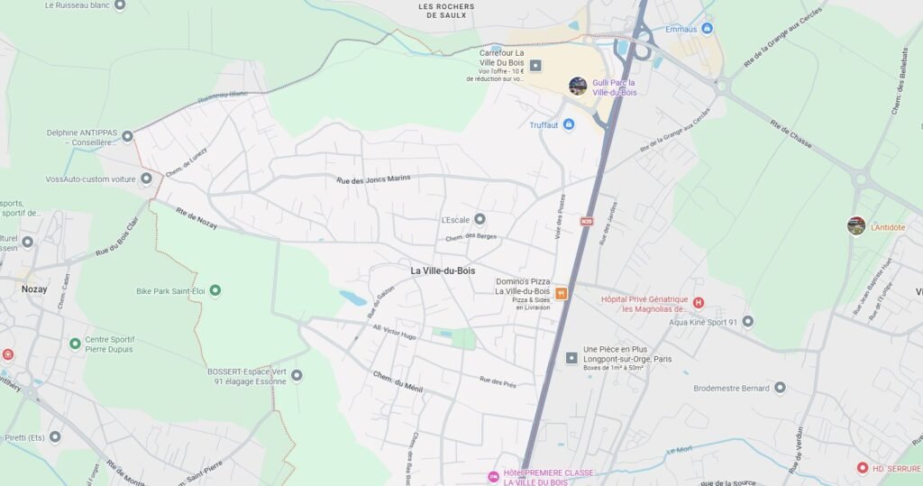 Service assainissement à La Ville-du-Bois (91620) localisation
