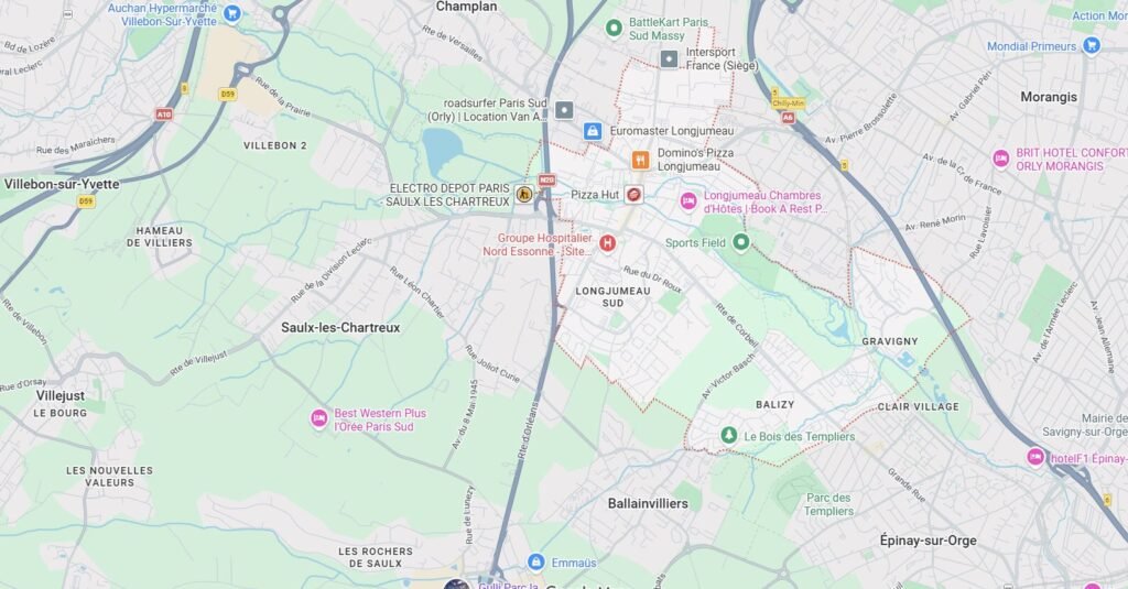 Localisation assainissement Longjumeau 91160 Google Maps
